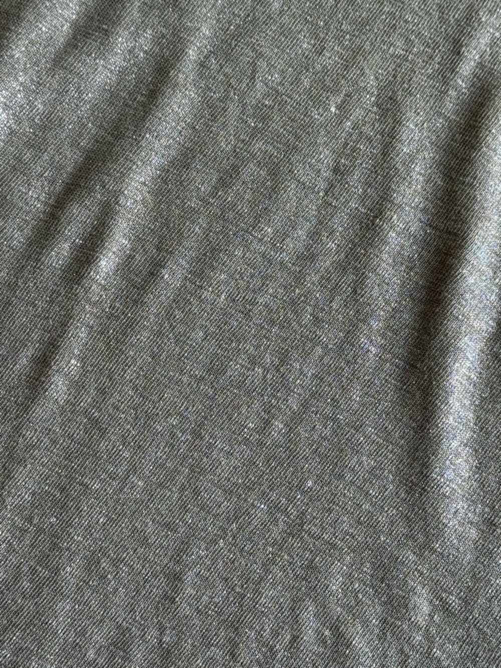 Eileen Fisher 100% Linen Metallic Silver Shimmer Tank Top Womens SMALL - Picture 2 of 7